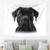 Black Cane Corso Italian Mastiff Tapestry Wall Hanging Aesthetic Home Decor Tapestries for Living Room Bedroom