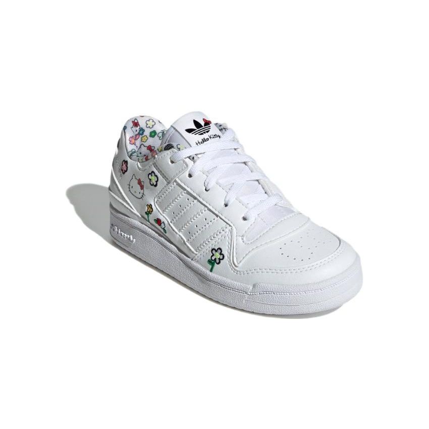 adidas Hello Kitty x Forum Low C Floral Kids Sneakers White Cloud-White Core-Black IG0303