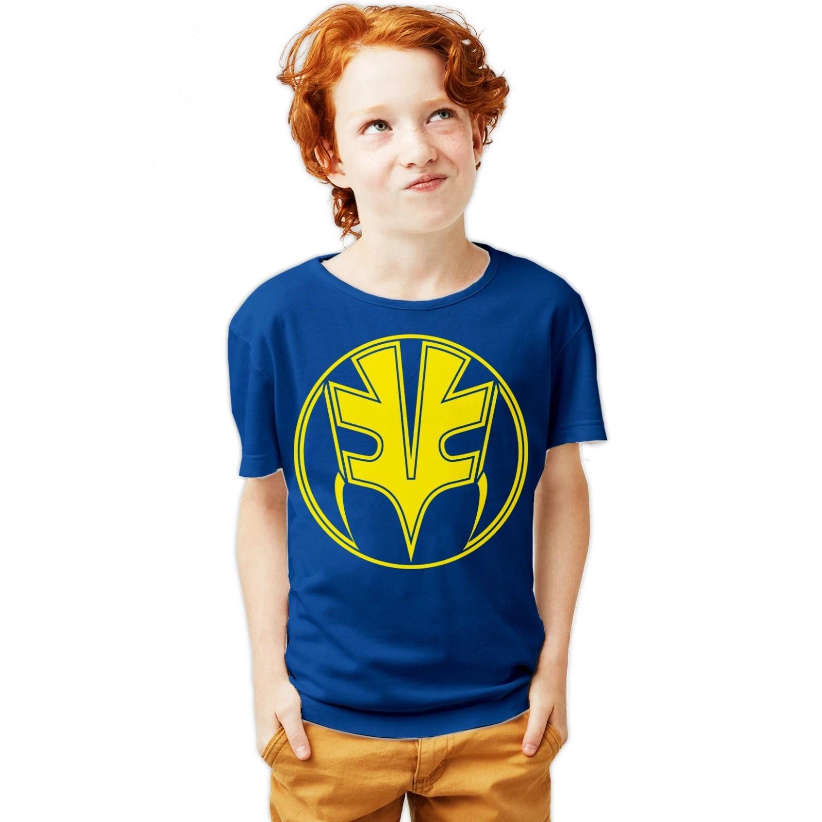 

Power Rangers Logo Gold Official Youth T-Shirt For 12-14 Years Costume Chest Tee 120