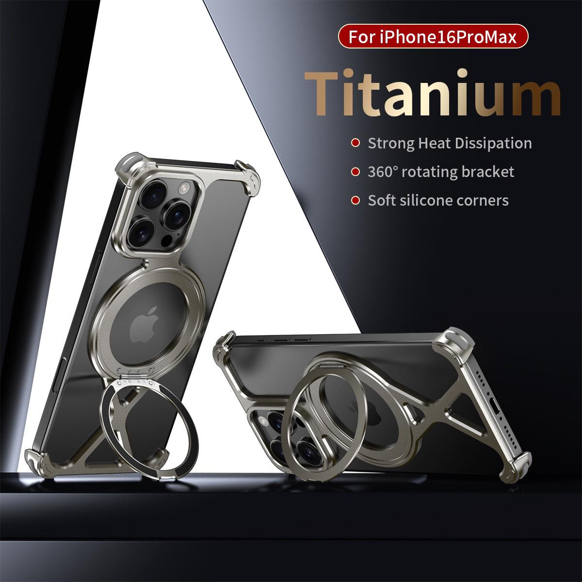 

Apple 16 Pro Max Magnetic Rotating Heat Dissipation iPhone 15 Case 15 Pro