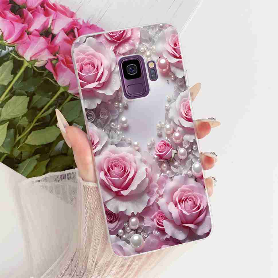Protective Cases For Samsung Galaxy S9 Plus Soft Silicone Back Cover For Samsung S9Plus S9+ Summer Fresh Butterfly Shell Capa