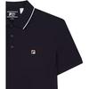 Fila Logo Embroidered Short Sleeve Polo Shirt Men Polo Shirts Legendary-Blue F11M321106FNV