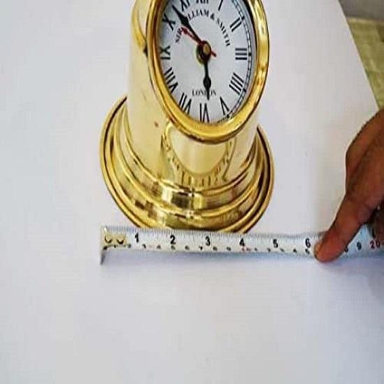 Tischuhr im Vintage-Stil Multifunktional Metall Messing Schöne Dekoration