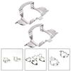 2Pcs H7 LED Headlight Bulb Base Holder Adapter Socket Retainer Clips Kit