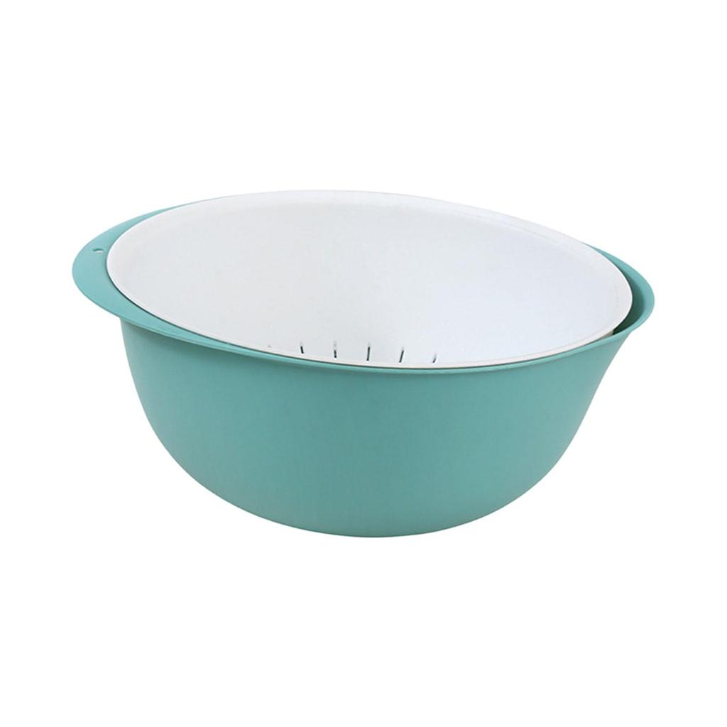 Kitchen Bowl And Strainer Set, Detachable Double-Layer Multi-Purpose Drain Basket for Mixing Noodles