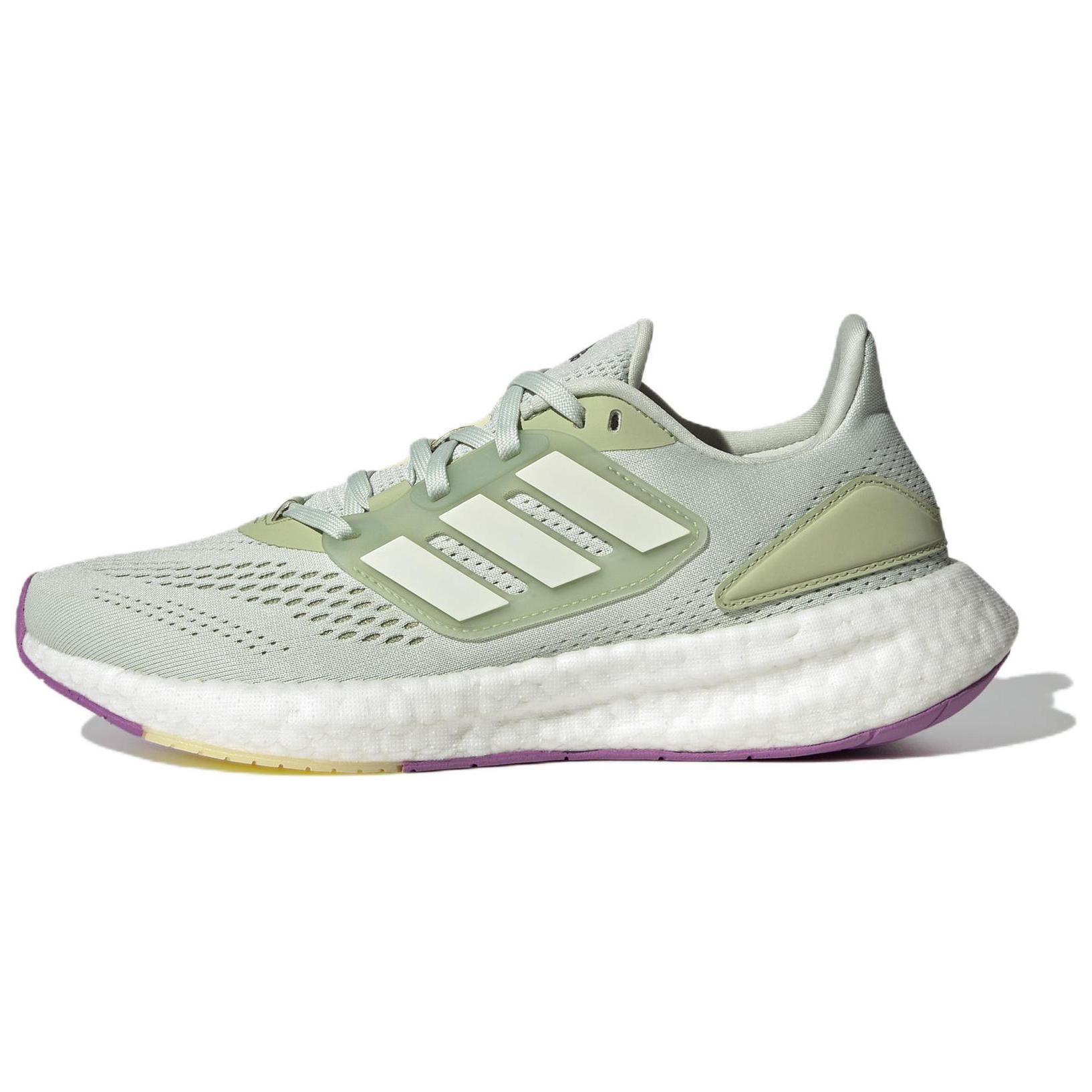 

new Adidas Pure Boost 22 Green Purple White Women s 36