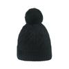 Winter hat children Japanese Korean version trendy versatile cold hat 8-character plaid knitted hat warm hairball wool hat women