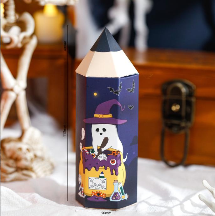 

10-50 шт. Подарочные пакеты для конфет на Хэллоуин для детей, мультяшная упаковка для закусок, печенья, нуги, пакет для угощений, сувениры для вечеринки 10PCS&Other