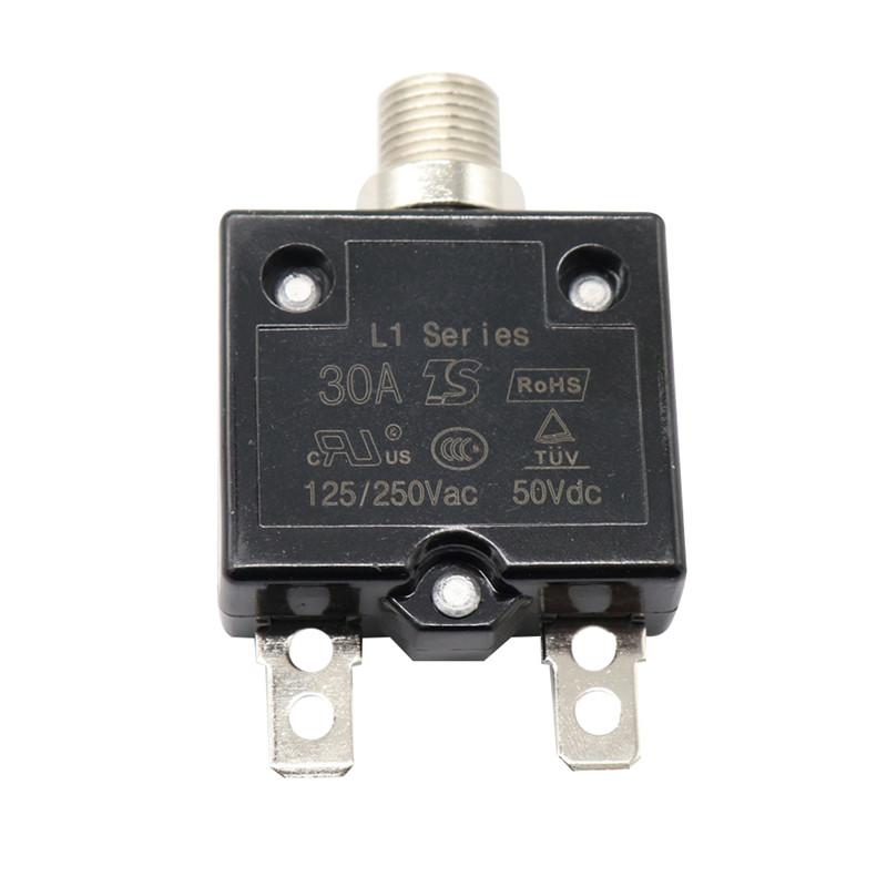 Nou Siguranță termică resetabilă cu buton 12V 5A 10A 15A 20A 30A Montare pe panou Manoperă fină Pentru resetare suprasarcină#296853