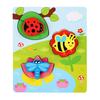 Rompecabezas de Madera 3D para Bebés Montessori Juguetes de Rompecabezas de Emparejar para Niños
