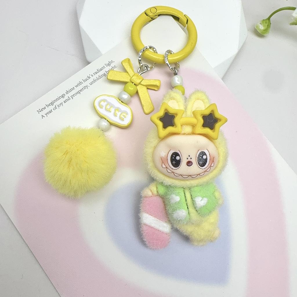 Breloc Iepure Surfing Placă Val Flocking Bijuterii DIY Păpușă Flocking Ornament Mic de Birou