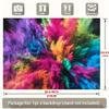 2D Vibrant Rainbow Explosion Tapestry, Colorful Dust Wall Art for Photoshoot