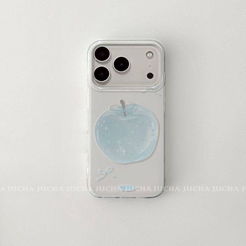 Bow Star Blue Apple Case for iPhone 17 Air, Hard Case for iPhone 16, 15