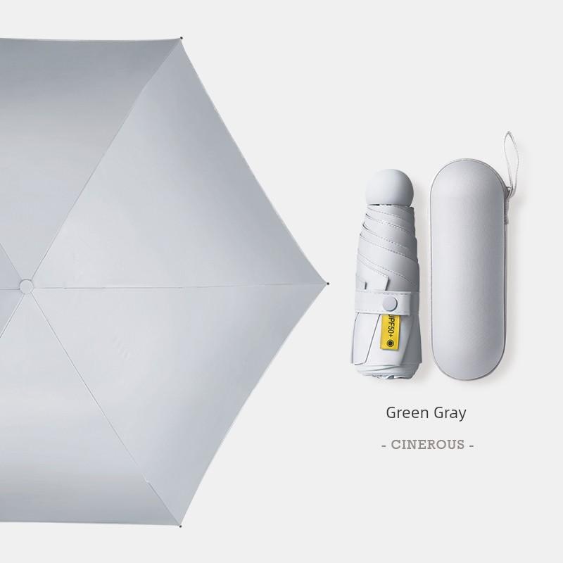 Capsule Sun Umbrella, Uv Protection, Sunshade, Dual-Use for Sun and Rain, Compact, Portable, Pocket-Sized, Mini for Women, 50% Off Fold