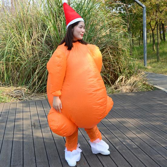 Thanksgiving Day Inflatable Turkey Shape Cosplay Party Costume Photography Prop
