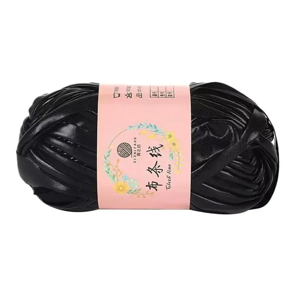 100g Ecopelle Filato da Crochet Lucido Filato per Maglia Fai-da-te Pallina di Filato per Borsa Coperta Cuscino Maglia Maglia all'Uncinetto Filato