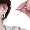 Portable Sturdy Alloy Round Earrings Jewelry Accessory for Fashionable Women Ladies Versatile for Various Occasions