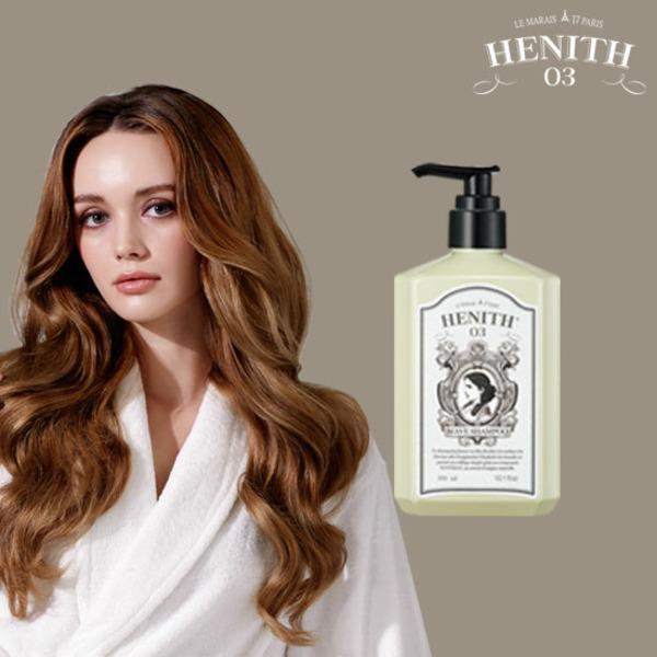 HENITH Volume Wave Shampoo 300ml (1 bottle) for hair loss relief