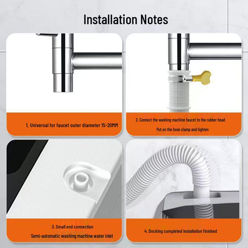 Dual-Use Air Conditioner Drain & Washing Machine Inlet Hose Extension