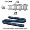 Blue Motorcycle Drive Chain 428 108 Links Transmission System Parts for Honda Kawasaki Yamaha 125Cc~250Cc Ssr Ycf Street Bike Quad Scooter Atv Dirt