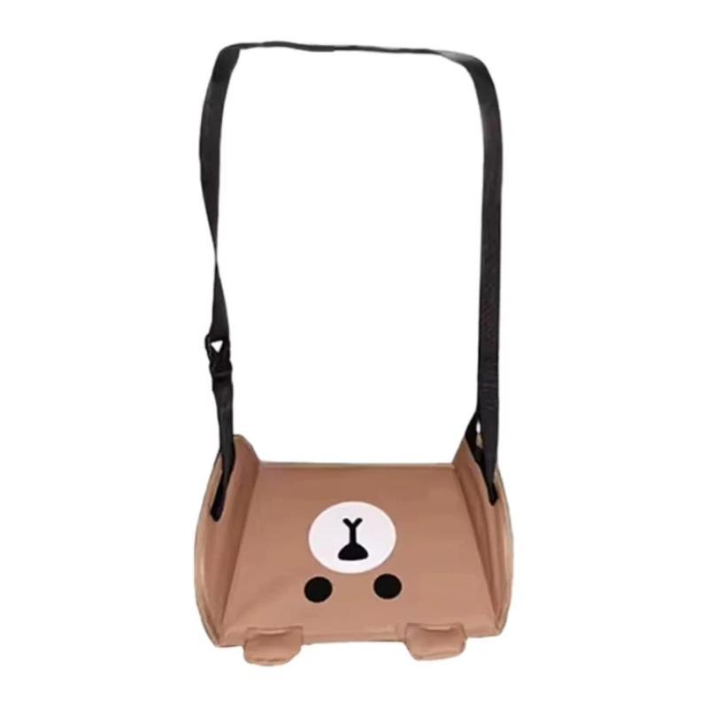 Suport pentru picioare de odihnă pentru călătorie cu mașina, portabil, hamac suspendat pentru bancheta din spate a mașinii, suport pentru picioare de birou cu suspensie reglabilă, accesorii de interior