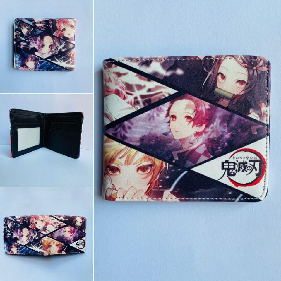 Japan cartoon comics Demon Slayer Short Wallet Cartoon Print Student Coin Purse 0022