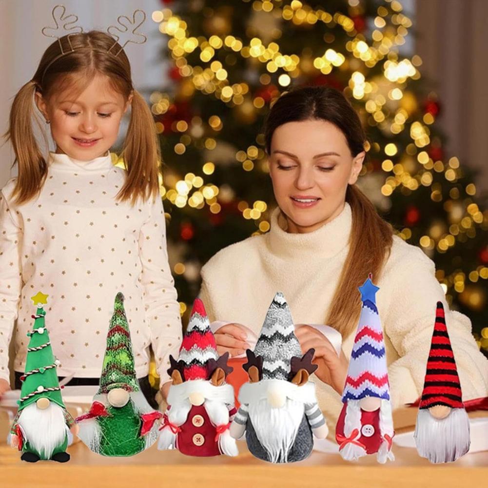 Miniature Gnome Figurines Advents Calendar Set Perfect Holiday Decor & Gift Idea. Tabletop Centerpiece