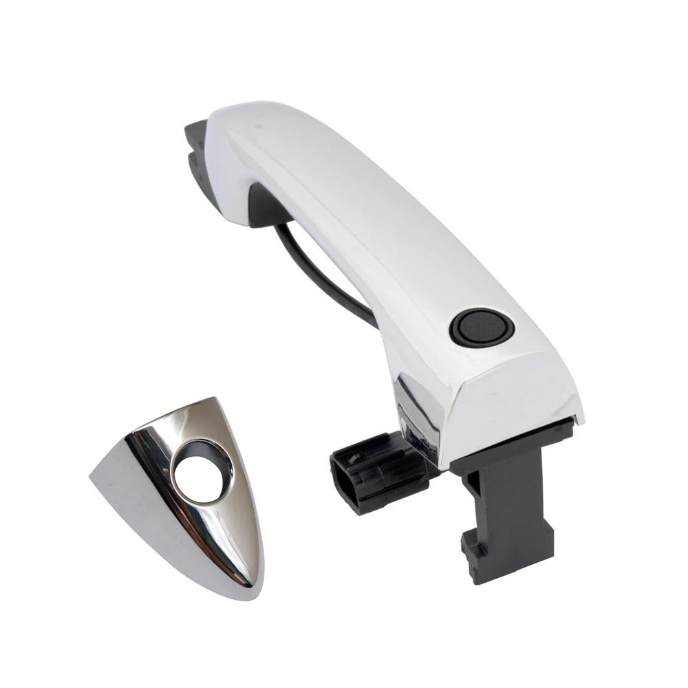Front Left Exterior Door Handle For 13-17 Honda Accord W/ Smart Key Lock Button