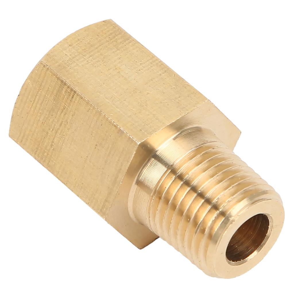 Car 18 NPT To 18 BSPT Oil Pressure Temp Gauge Adapter Fitting Sender Brass Universal