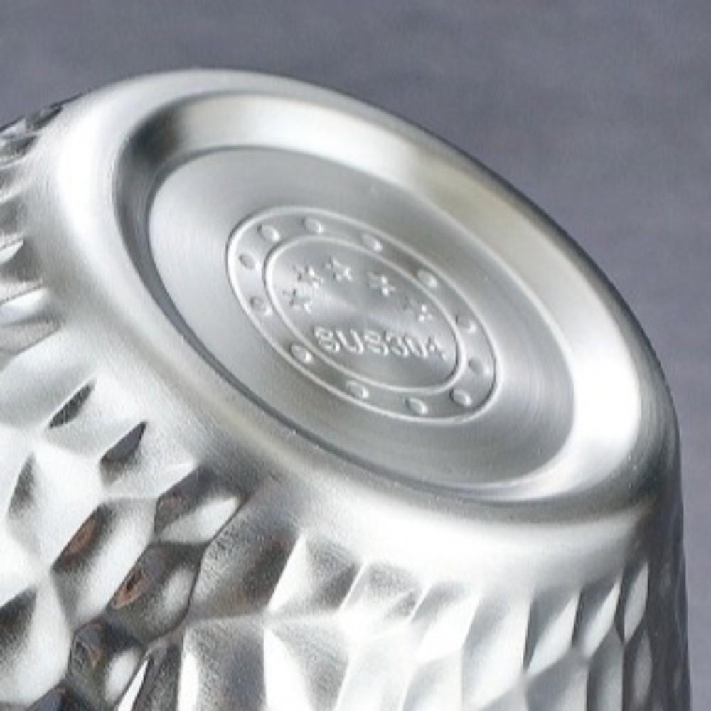 304 Stainless Steel Salad Mixing Bowl Double Layer Ice Shaved Bowl Thicken Ice Cream Bowl Rice