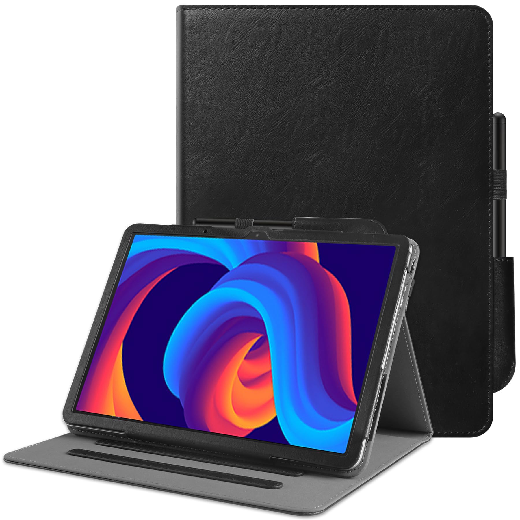 Защитный чехол KuRoKo для Android-планшета Wacom MovinkPad 11 11 дюймов, крышка-подставка с несколькими углами обзора и держателем для стилуса, черный
