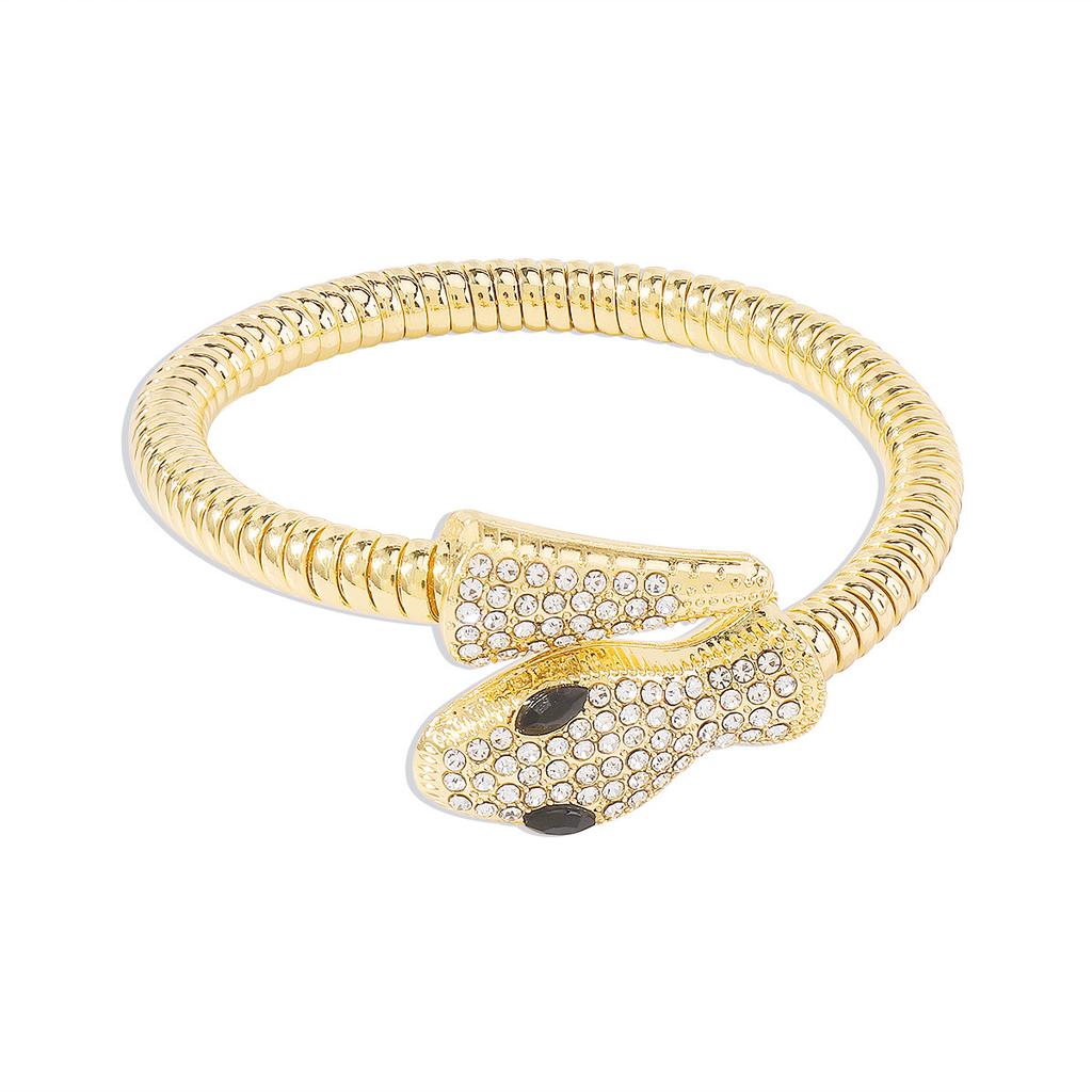 Übertriebene Schlangenkette, Punk-Persönlichkeit Hip-Hop-Stil Halskettendekoration, Trendy und coole Street-Auktion Show Mikro-eingelegte Halskette