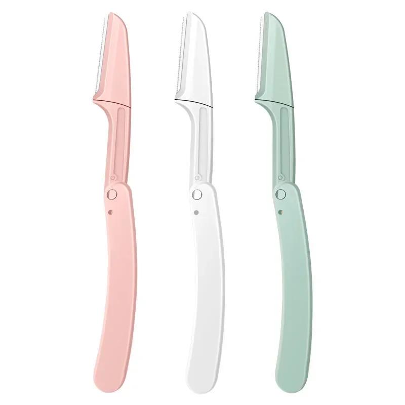 Hot Sale Folding Eyebrow Razor, Anti-Scratch Safe Blade, Professional Salon Shaver, Precise Grooming Tool for Men & Women