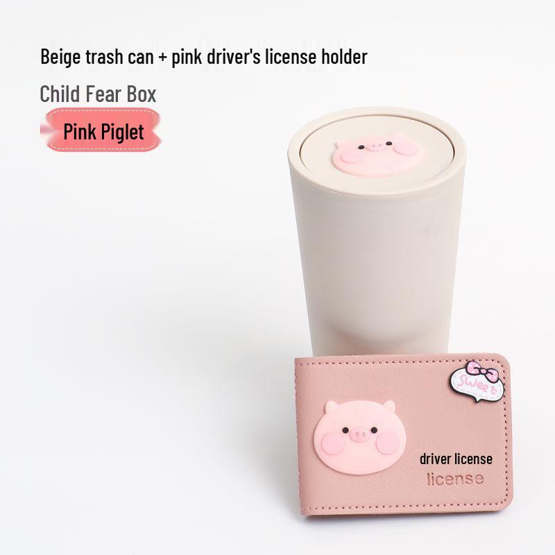 Mini Car Trash Can & Cup Holder – Cute & Creative Interior Storage