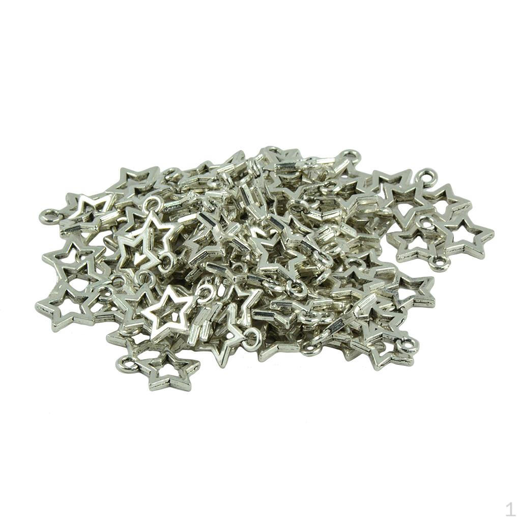 200 Pieces Bronze Charms Pendant Jewelry Craft DIY Tibetan Argent