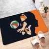 Anime Haikyuu Bathroom Mat Anti-slip Absorb Water Long Strip Cushion Bedroon Mat Welcome Doormat