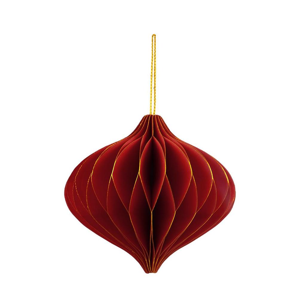 Goldglitzer Wabenball Weihnachtsbaumschmuck für Neujahrsparty Dekoration