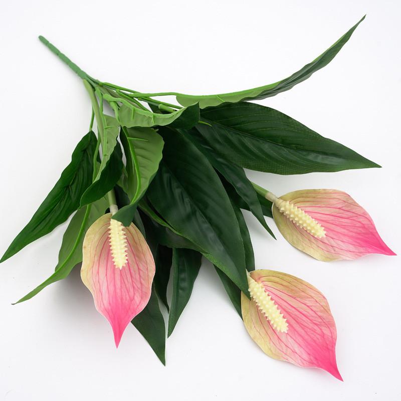 Artificial Plant Spathiphyllum Bouquet Suitable For Daily Decoration Home