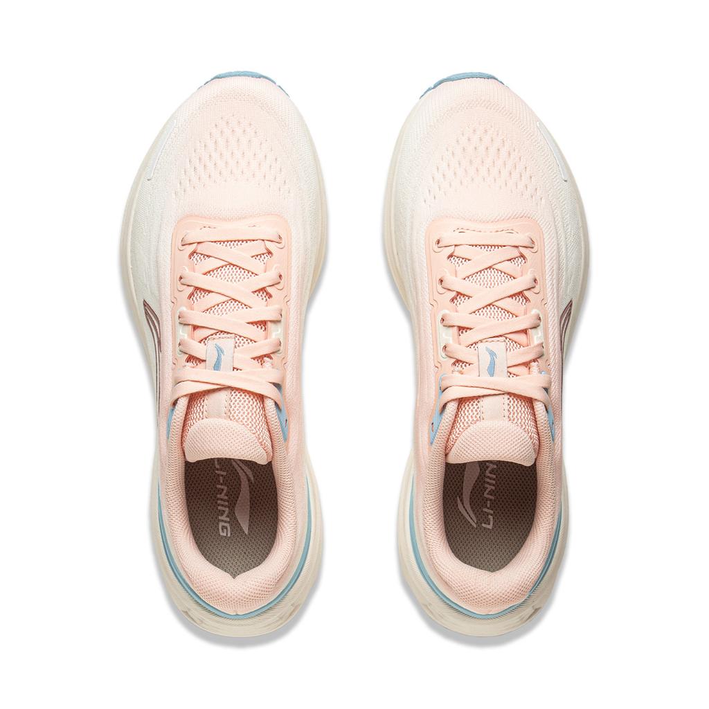 Li Ning MINE JUMP 3.0V2 Running Shoes Women's Low Top White Orange ARSV112-4
