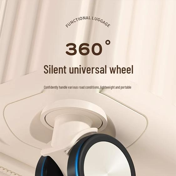 Women's High-Value Sturdy 20/24-Inch Mother-Child Trolley Case with Combination Lock for Travel