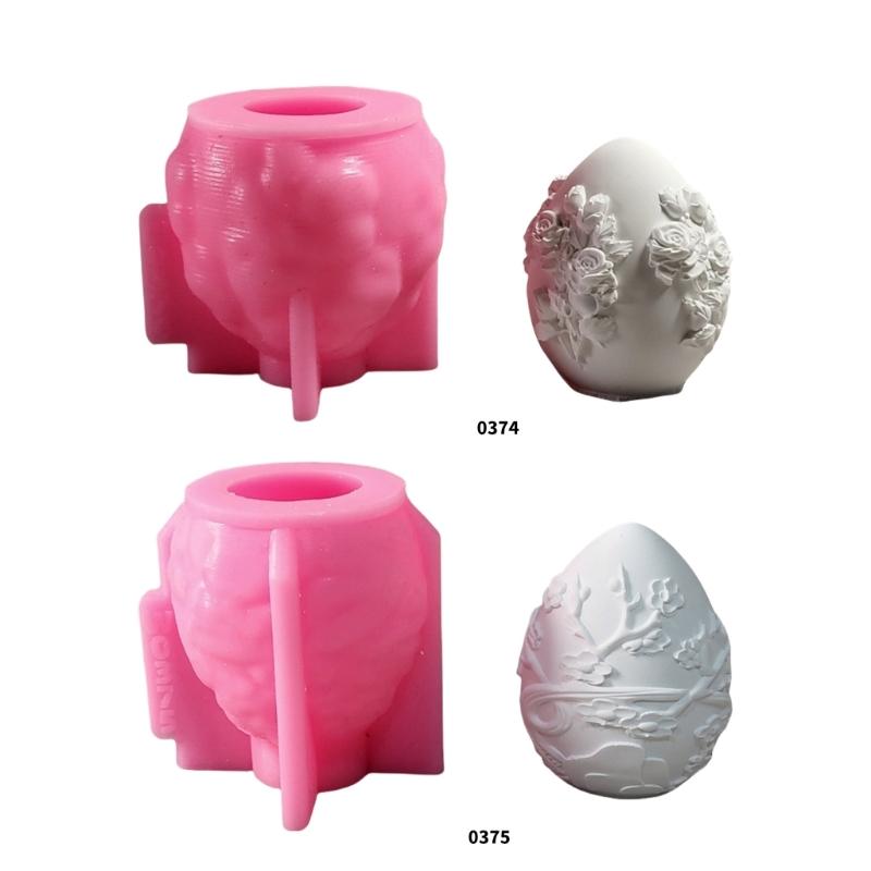 Easter Eggs Silicone Mold Flexible For DIY Enthusiasts And Home Decors For Crafting Plaster Or Candle Decorations