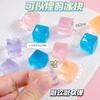 15 Bucăți Mini Cuburi de Gheață Jucării Squishy Eliberează Stresul Bloculeț de Gheață Mic Transparent Strânge Copii Jucărie Strivibilă Eliberatoare de Stres Cadouri