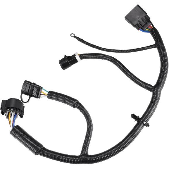 5L3Z-13A576-BA Trailer Connector Wiring Harness for Ford F-150 2005-2008 for Lincoln Mark LT 2006-2008 / Inner/Durable Plastic / 1 Pcs Black Auto