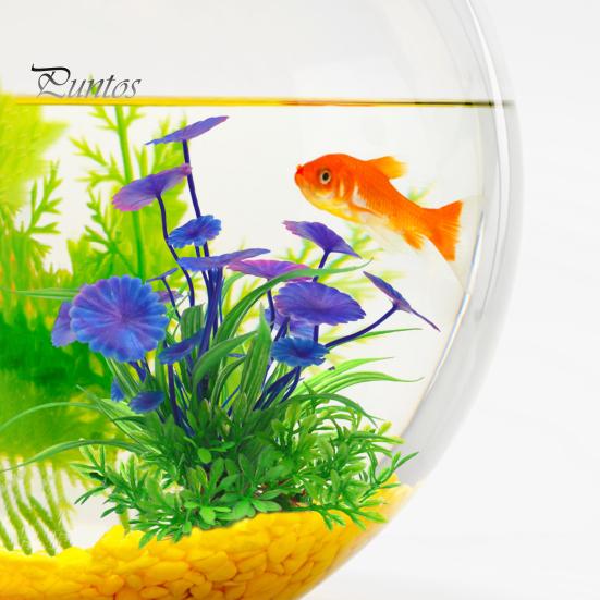 Artificial Aquatic Plants Fade-resistant Simulation Plastic Hydroponic Grass Vibrant Aquarium Landscape Decor for Fish Reptile Tanks