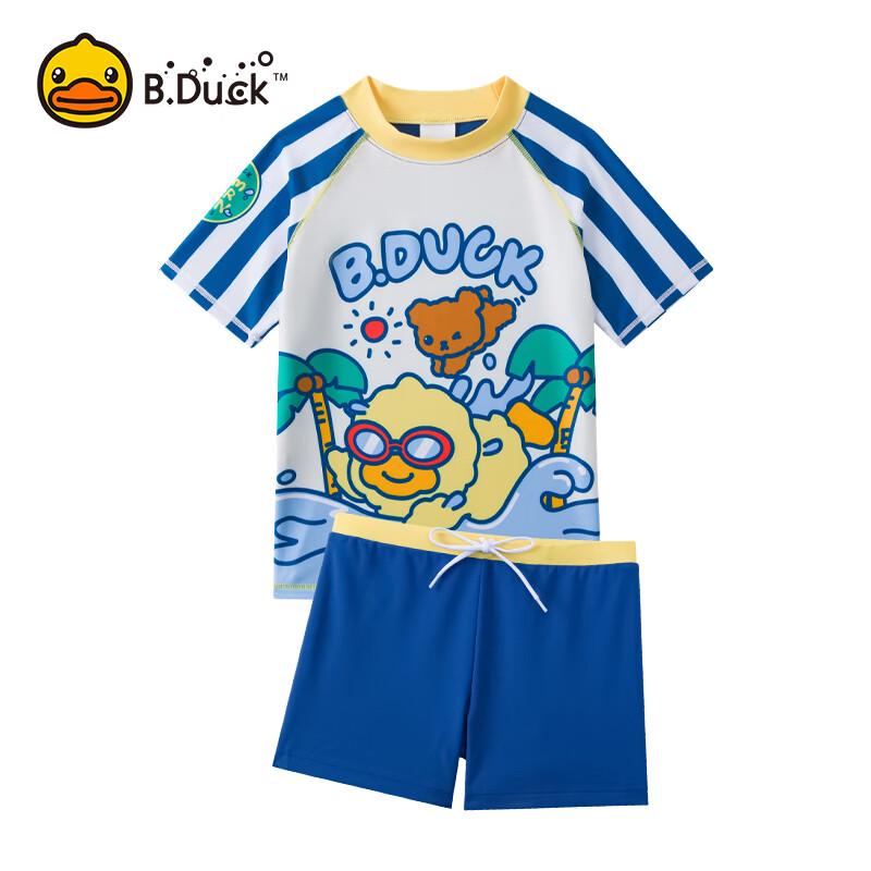 B.Duck Boys  Two-Piece Split Swimsuit 120