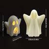 Halloween Cute Ghost Candle Holder 3D Printed Candlestick Night Light Cover Desktop Ornament Halloween Party Decorations
