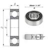 Motoforti 6001DDU Deep Groove Ball Bearings P0 12x28x8mm Lubricated Bearings Double Rubber Seal Scooter Skateboard Wheel