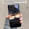 Small pebble flowers For Honor X5 Plus X30 X9c Smart X5b X9a X30 Max X50i 30 Pro 50 Pro 70 90 Smart 200 Lite Glass Phone Case