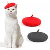 Autumn and Winter Pet Hat Cat Beret Dog Wool Warm Headgear Accessories