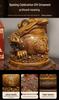 Golden Seven-Star Toad Figurine: Wealth Attraction Decor for Office or Housewarming Gift